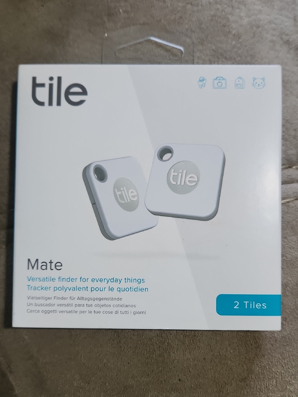 Tile Mate Tracker - White (2 Pack) New Sealed